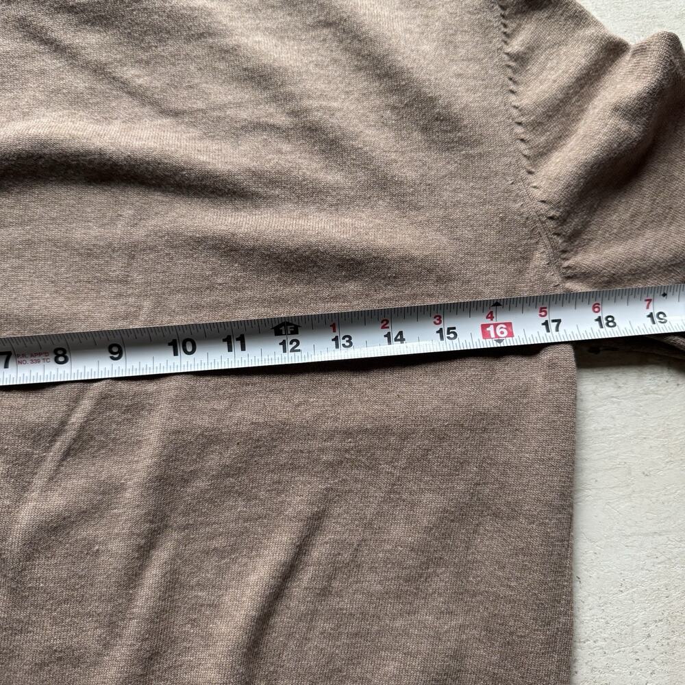 H&M Pullover Lightweight Classic Sweater Men's Size Small Brown 100% Cotton - Picture 6 of 7